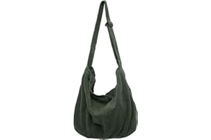 Makukke Borsa a Tracolla da Donna, Borsa a Tracolla Casual, per Scuola, Ufficio, Lavoro, Viaggi, Gite, Shopping (Verde)