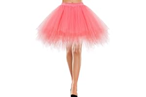 Bbonlinedress Jupe Tulle Ballet Tutu Danse Classique Courte Style Années 50s en Tulle Evasé