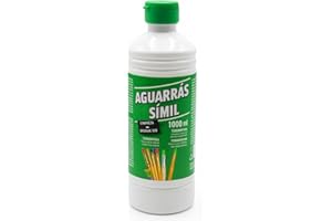 PLAYZOCO Aguarrás simil, Aguarrás White Spirit, Apto para esmaltes y barnices sinteticos o de base grasa o pinturas al óleo, Mejora la brochabilidad, Capacidad 1000 ml