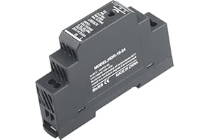 Kssvzz DIN Rail Power Supply 24V DC 0.63A 15W, Input 100-240V AC 50/60Hz DIN Rail Transformer for Home or Industrial Automation