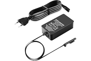 DEUMMIU Surface Pro Ladegerät,Surface ladekabel 65W 15V 4A Microsoft Surface Netzteil für Surface Pro 8/7+/7/6/5/4/3/X,Surface Laptop 4/3/2,Surface Go2/3,Surface Book2/3 mit USB-Port