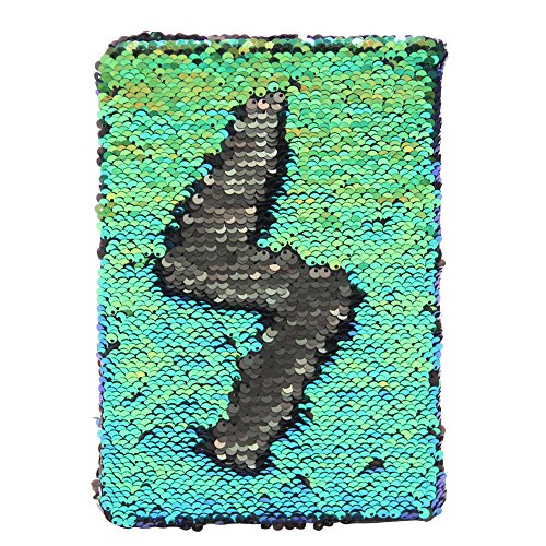 Preisvergleich Produktbild ICOSY Magic Pailletten Journal Reversible Pailletten Büro Notebook Meerjungfrau Notizblock Schule Tagebuch für Gril Erwachsene Festival Geburtstagsgeschenk