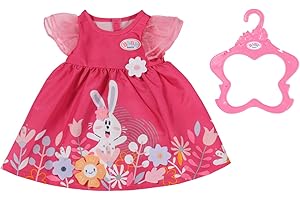 BABY born Dress Flowers - Fits Dolls up to 43cm - Set Includes Flower Dress And Hanger - Suitable for Children Aged 3+ Years - 832639
