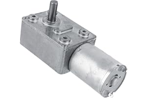 FTVOGUE Motoriduttore DC 12V Riduzione Reversibile motore elettrico CW/CCW Motoriduttore a vite senza fine reversibile ad alta coppia 5/6/20/40/62RPM (6RPM)