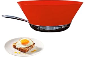 GENERIC Frywall Protector contra salpicaduras de silicona Anti salpicaduras de aceite sartén ajustable suministros de cocina de pared pantalla contra salpicaduras alternativa roja