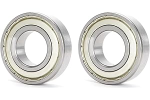 HAISHANG 2 pcs 6000ZZ Deep Groove Ball Bearings, 10mm x 26mm x 8mm Double Metal Shielded Chrome Steel Bearings for Skateboards,Scooters,Machine Tool