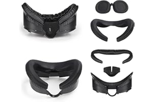 Growalleter Podkładka na twarz Interfejs twarzy do Meta Quest 3, ulepszona Quest 3, miękka pianka PU podkładka na twarz z silikonową osłoną twarzy, osłona obiektywu, antypoślizgowa podkładka na nos,