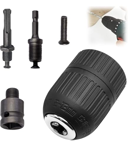 ADATTATORE PER MANDRINO Da Trapano Con Filettatura 1/2 Maschio Brico SDS Plus EUR 10,04 - Foto 6