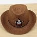 Healthy Clubs Children's Baby Boys Girls Straw Hat Western Cowboy Stars Pattern Summer Sun Cap