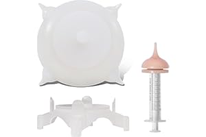 Bubble milk bowl Karmnik dla szczeniąt butelka na mleko Nursing Station Puppy feeders for Multiple Puppies esbilac Puppy Milk replacer Doggie Bubble Dongdong pet (S (150ml), biały)