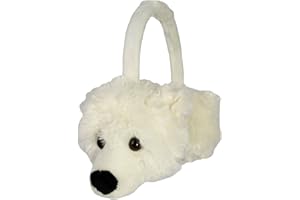 Euro Souvenirs Plüsch Ohrenschützer Eisbär - unisize - Kopfgröße verstellbar