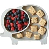 Buffer Bebek Ve &Ccedil;ocuk I&ccedil;in Sevimli Fil Model Desenli Yemek Bebek Mama Kabı B&ouml;lmeli Tabak NN22YT2307