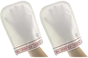 OG-ER Kelebek - Guantes turcos para hammam, color blanco, 2 unidades