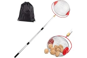 AIYING Rullo Raccogli Noci - Raccoglitore Noci per Castagne E Castagne, Raccoglitore con Manico Telescopico Lungo Raccoglitore di Castagne con Custodia per Noci, Prugne, Golf, 48-105cm