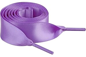 Jamron Piatto Seta Raso Nastro Lacci delle Scarpe 2CM di Larghezza per le Scarpe da Ginnastica Ballerine Pumps