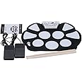 SKEIDO 1 set Roll up Drum Pad Kit Silicon Foldable with Stick Portable Drum Electronic Drum USB Drum