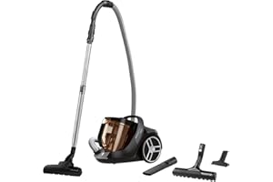 Rowenta Silence Force Cyclonic Aspirateur sans sac, Aspirateur traineau, Performant, Silencieux, Elégant, Capacité 2,5 L, Accessoirisés, Fabriqué en France RO7230EA