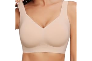 Mivorica Bras for Women No Wired Seamless Wireless Full Coverage Support Everyday Bras Comfort Soft Non Wired Ladies Sleep/T-Shirt Bra