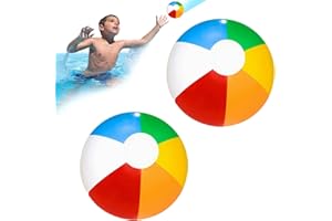 KARELLS Pallone da Spiaggia, 2 Pezzi Pallone Gonfiabile Spiaggia, 30cm Palloni Acqua, per Estive all'aperto Festa