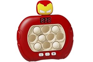 WORDS AND DEEDS Pop it electrónico Quick Push Burbujas Juego Consola Nuevo Modelo Pop it electrónico con Pantalla Juguetes sensoriales y mágicos (WST-Ironman)