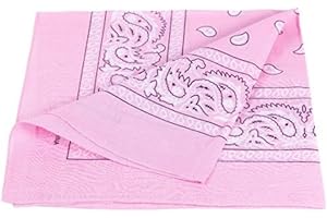 PURECITY© Bandana Original Paisley Pure Coton Foulard Qualité Supérieure - Dimensions 52 cm x 52 cm - Nouvelle collection