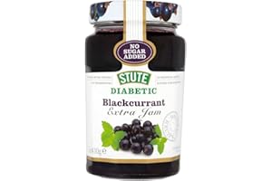 Stute No Added Sugar Diabetic Blackcurrant Jam (430g) - Pack of 2