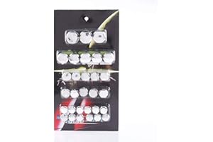 KIMISS 30PCS Motorcycle Screw Cap, Motorbike Screw Nut Bolt Cap Cover Decoration For(Silver)+metric motorcycle chrome hex caps+allen bolt silver caps motorcycle +Auto