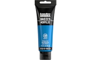 Liquitex Acrilico Basics - Tubo di Pittura Acrilica, Blu Metallizzato, 118 ml