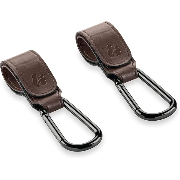 Kinderwagen Haken Clips - 2 Stück PU Leder Für Taschen Bis 10kg