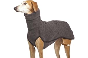 ZHUMCCY Jersey de forro polar de galgos, camisa de cuello alto, abrigo Whippet, chaleco de forro polar para perro, suéter cálido para mascotas, sudadera cálida para otoño e invierno