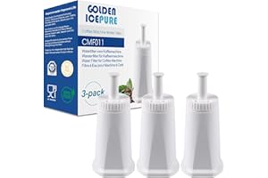 GOLDEN ICEPURE Filtro per macchina da caffè Compatibile Con Barista SES008, SES810, SES880, SES920, SES980, SES990 macchine da caffè, certificato NSF, 3 pezzi.