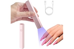ZAHRVIA Lampe UV Ongles Gel, Mini Lampe à Ongles Led UV, Petite Lampe UV Ongles Gel, Séchage Ultra Rapide USB Portable Lampe UV Ongles Gel pour Ongles Gel Pose Americaine, Vernis Semi Permanent