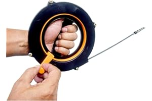 ROKA STORE Rohrreiniger aus Flachdraht, 6m Länge, extra flacher Abflussreiniger