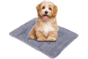 Hisprout Self Heating Pet Mat, Electric-Free Heating Mat Dog Cat Reusable Blanket,Heated Dog Blanket Machine Washable Soft Puppy Rabbit Mat(S)