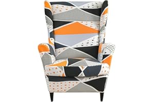 CHNSHOME Copripoltrona 1 posto con orecchie elasticizzato Fodere per poltrone a orecchioni Coprisedile per poltrona Copripoltrona con Orecchie