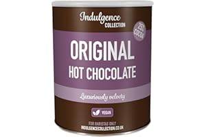 Indulgence Collection Original Hot Chocolate 2kg, 80 Servings - Premium, Sustainable Cocoa Powder - Rich and Velvety Drinking Chocolates Perfect for Any Occasion - Vegan Friendly