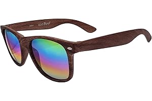 iceBoo Sunglasses Mens Womens lightweight Plastic frame vintage style unisex classic