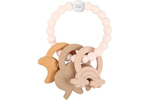 Precious Snuggle™ | Precious Teether 2025 | Unisex Teether Teething Toy, Baby Essentials, Neutral Pastel Colours (Beige)