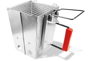 Mi hogar Folding Fireplace for Charcoal - Foldable Charcoal Fireplace Lighter with Heat-resistant Handle, Portable & Efficient for BBQ, Camping & Outdoor Barbecuing