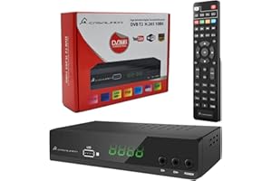CASALINDA Decoder Digitale Terrestre nuova generazione, CHE REGISTRA con Usb, DVB T2 H265 HEVC 10 Bit WiFi/HDMI/SCART Full HD Support Multilingual Telecomando Universale 2in1,