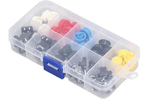 25 St Set Flerfärgad Momentary Taktil Takt Push Button Switch Rund Takt Switch 12x12x7.3mm 4 Pin Micro Switch Touch Switch SM