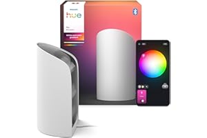 ‎PHILIPS HUE Inteligentna Lampa Play Philips Hue Biała, Białe i Kolorowe światło z technologią ColorCast, Kompatybilna z Bluetooth, Sterowanie Głosowe Alexa, Apple Home i Asystentem Google, opakowanie pojedyńcze