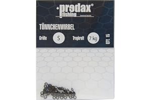 ‎PREDAX Predax Tönnchenwirbel schwarz - 15 Wirbel