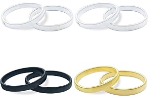 MOROCKET 4 Paar Ärmelhalter Manschette Fixiert 3 Farben Anti Rutsch Hemd Hülsenhalter Strumpfbänder Stretch Metallarmbänder, Rutschfest und Elastisch Armabzeichenhalter Erhältlich für Männer und Frauen
