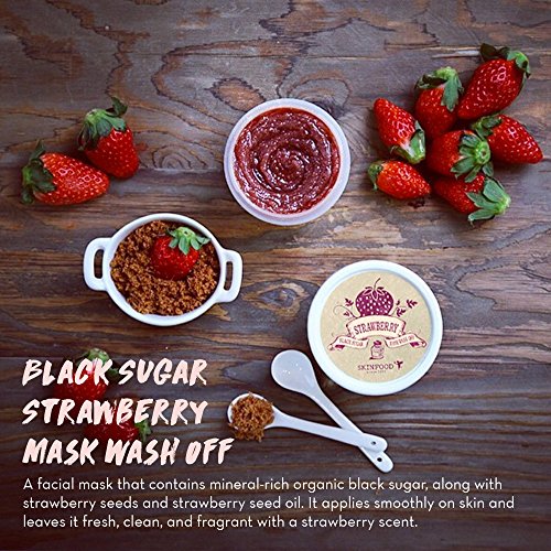 SKINFOOD Black Sugar Strawberry Mask Wash Off - 4