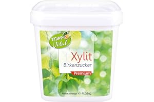 ‎KOPP VITAL KOPP Vital® Xylit Birkenzucker Premium | 4,5 kg | aus Finnland | Tafelsüße auf der Grundlage von Xylit für Lebensmittel | 100% Xylit
