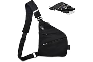 YAOZUP Borsa da Viaggio Antifurto, Crossbody Spalla Petto Zaino Antifurto, Borsa a Tracolla Antifurto, Borsa da Petto Multitasche per Uomo e Donna