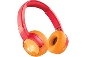 Fresh 'n Rebel Code Junior, kabellose Bluetooth-Kopfhörer für Kinder, sicherer Klang (<85dB), inklusive Audiokabel und Aufkleber, Buddy Beats, LED-Lichteffekte. 48 Std. Spielzeit (Funny Fox)
