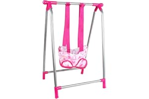 HUAYEEX Junior Nursery Playset - Swing - Dining Chair - Bed | Simulation Nursery Playset Doll Nursery Role Playset, for Kids | Prams, Pushchairs and Dolls Accessories For Kids Boys & Girls