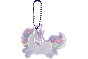moses Glimmis Reflektor Einhorn | Beidseitig reflektierend Réflecteur Enfant, Mehrfarbig, Taille Unique